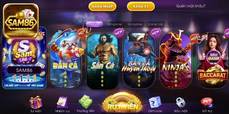 Tổng quan về cổng game đổi thưởng Sam86